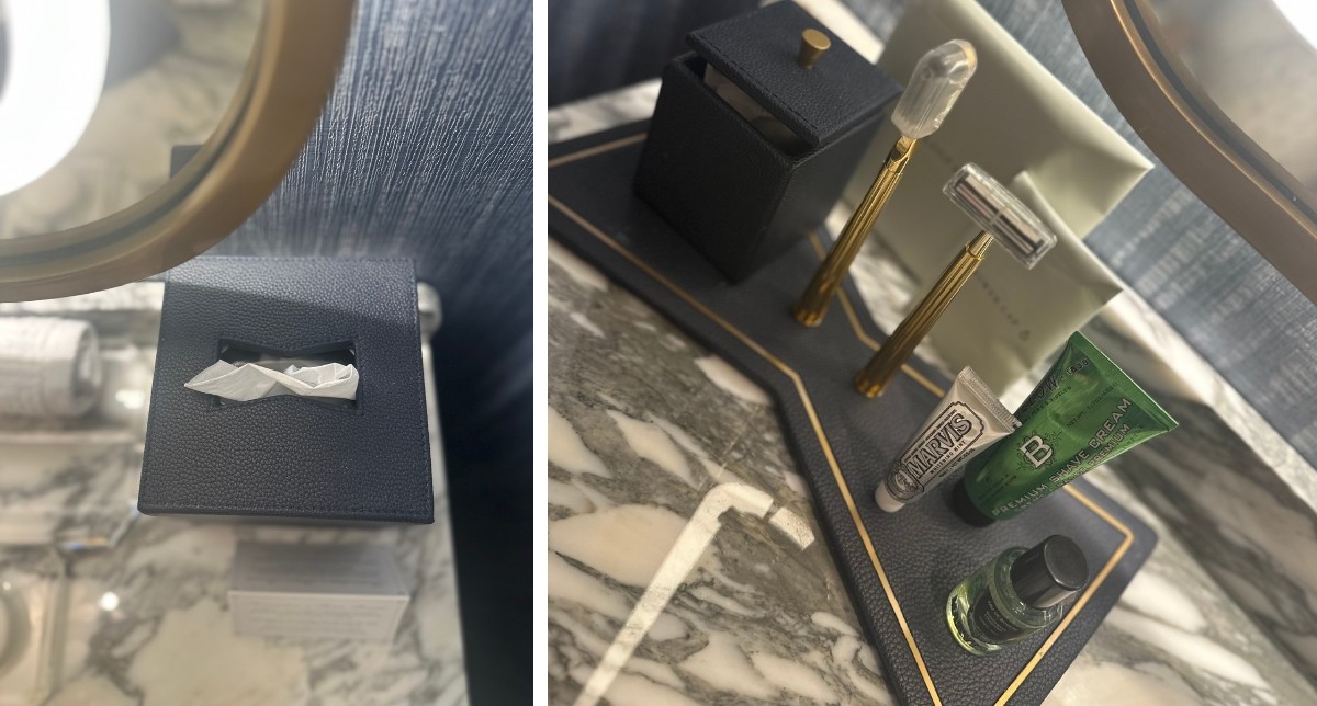 No detail left behind: From tissue box covers to bathroom vanity trays